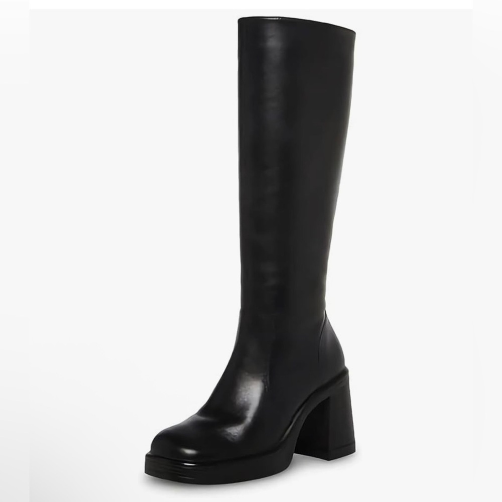 Elegant Black Knee-High Boots